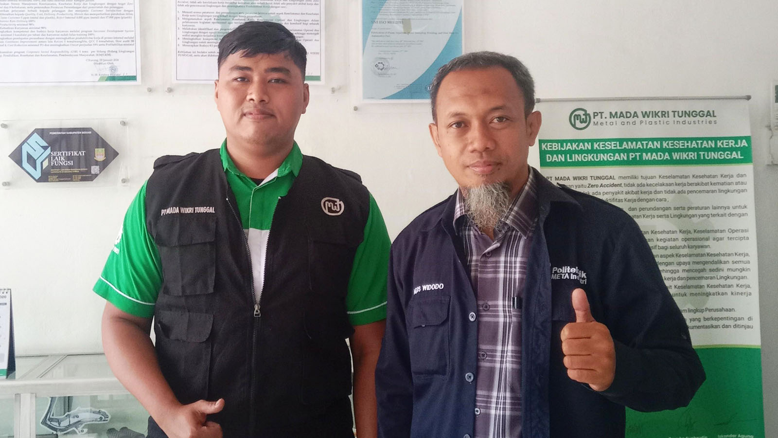 Serah Terima Mahasiswa PKL di PT. Mada Wikri Tunggal