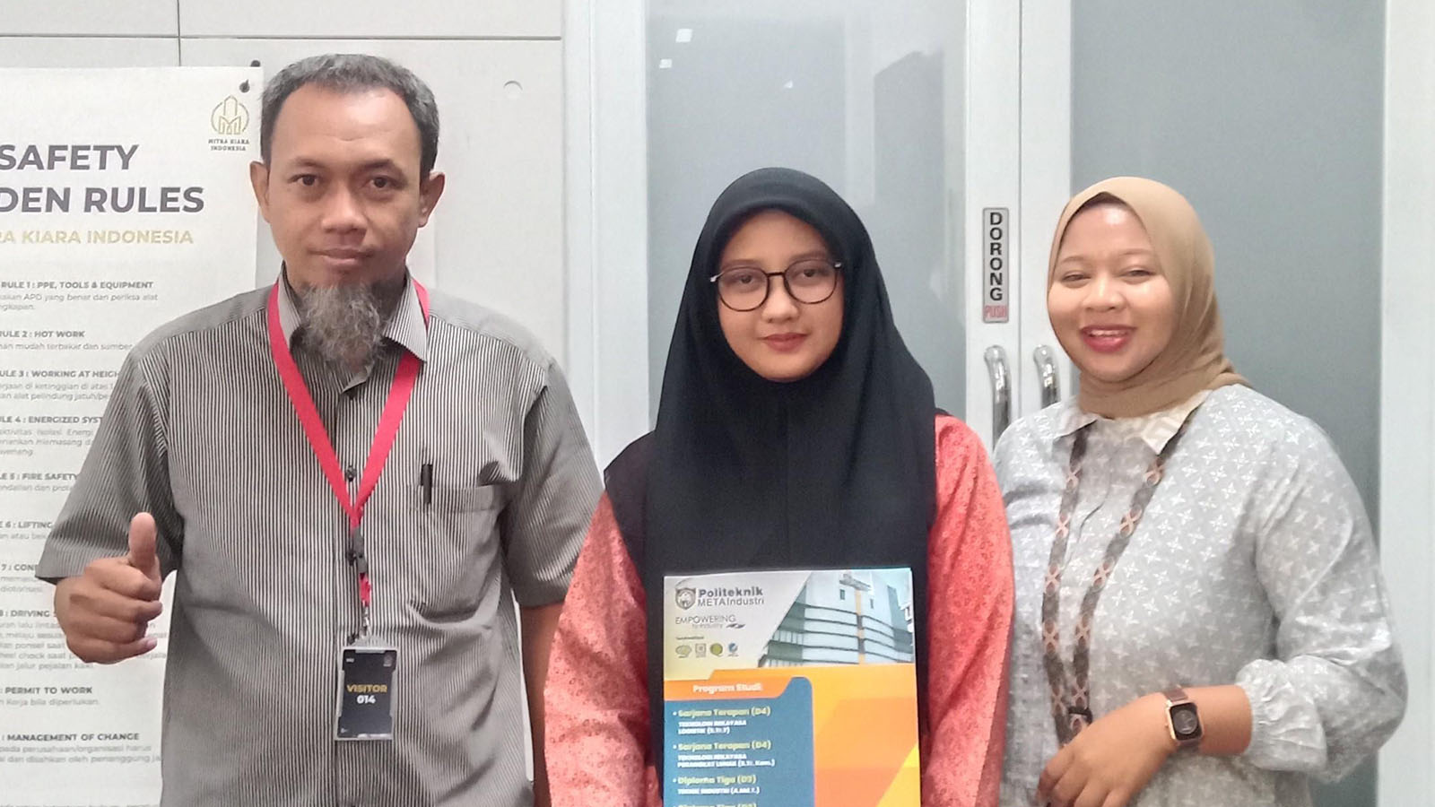 Serah Terima Mahasiswa PKL di PT. Mitra Kiara Indonesia (Semen Mortar) Klapanunggal Bogor